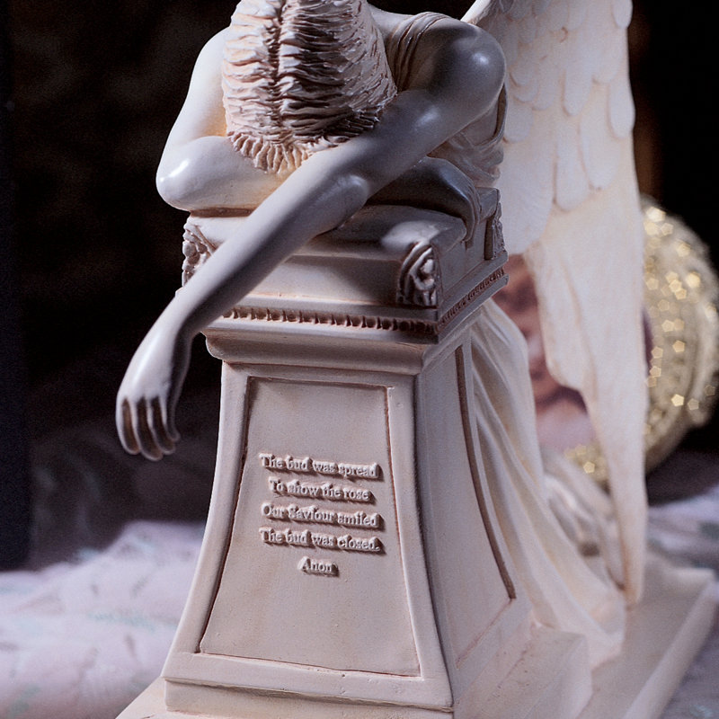 Design Toscano デザイントスカーノ 花輪を捧げ持つ平和の天使 Design Toscano Angel of Grief Monument Statue & Reviews | Wayfair